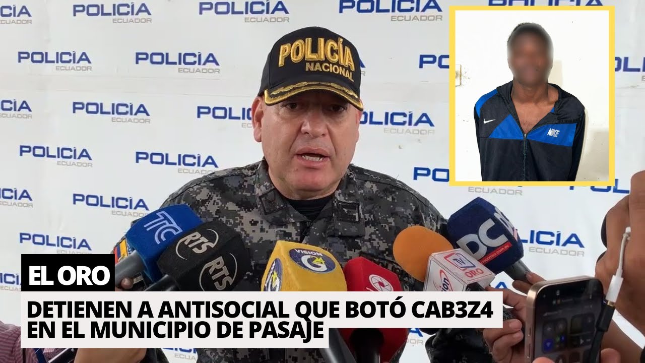 Capturan a antisocial tras macabr0 delit0 en Pasaje