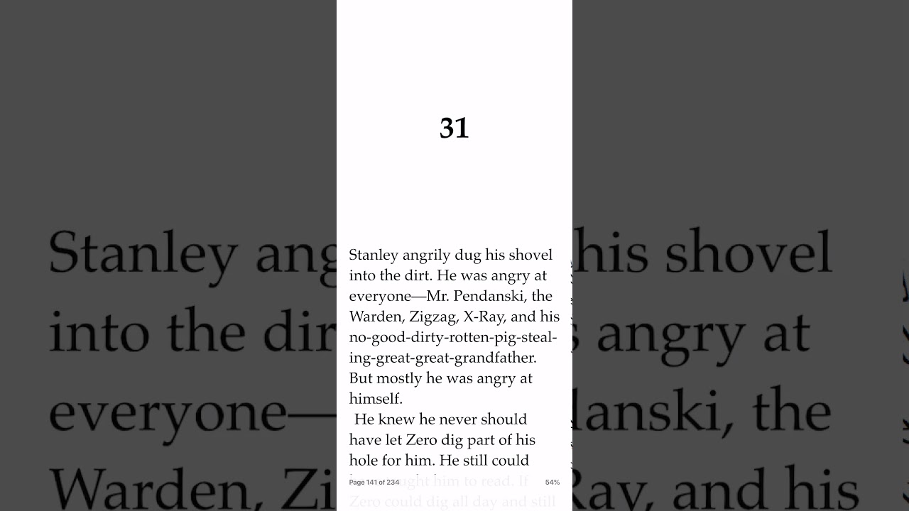 Holes Chapter 31