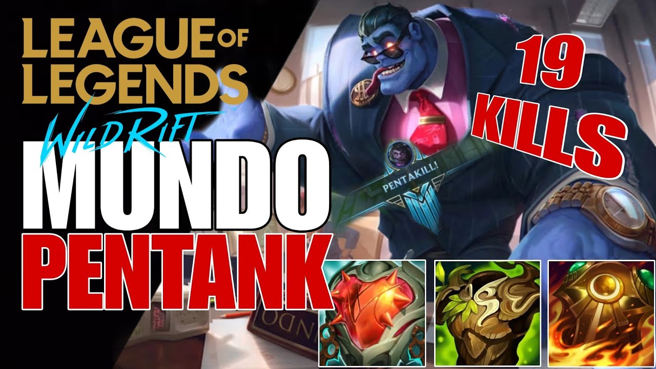 WILD RIFT: MUNDO BUFF PENTAKILL LAUGHS AT YOUR DAMAGE ( MUST WATCH )