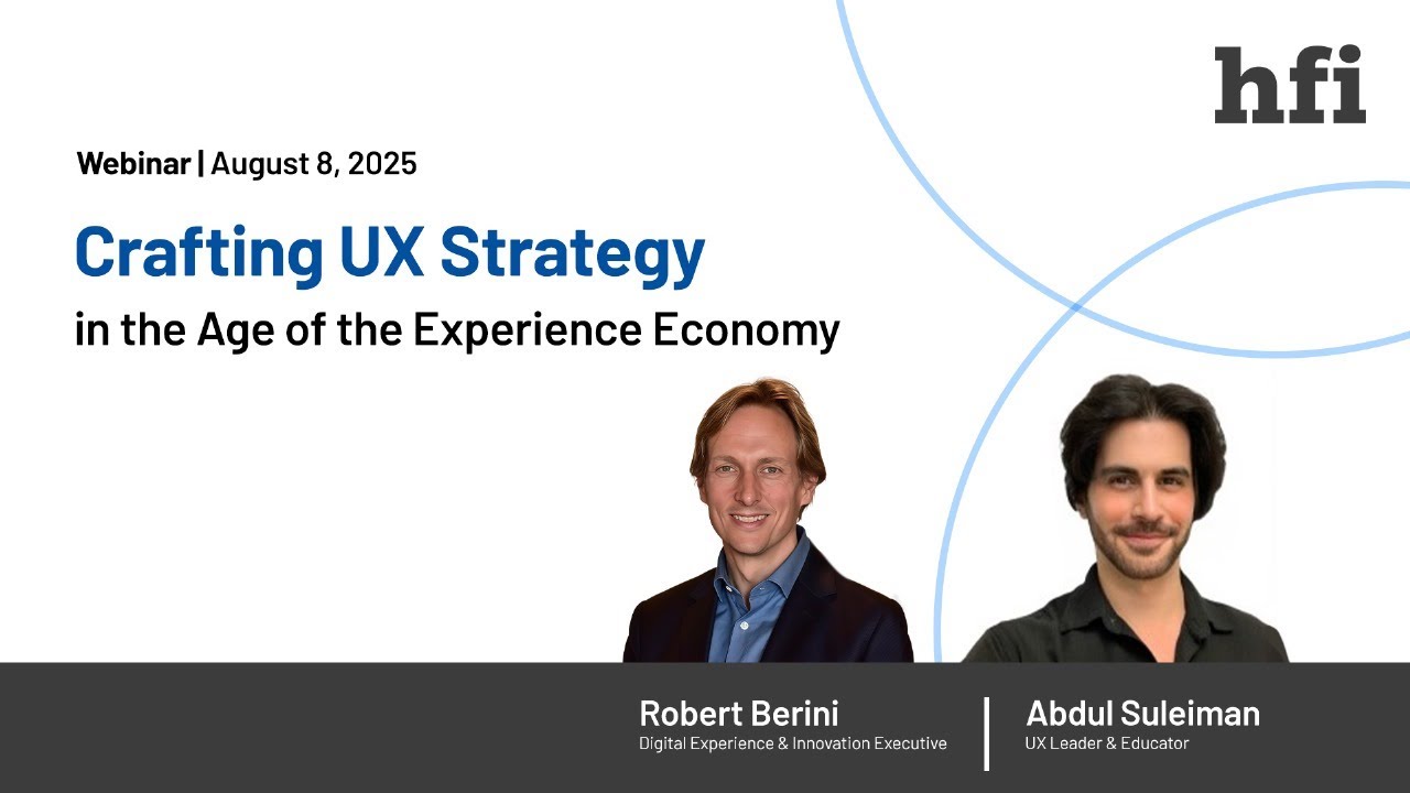 Crafting UX Strategy in the Age of the Experience Economy | Robert Berini | Abdul Suleiman