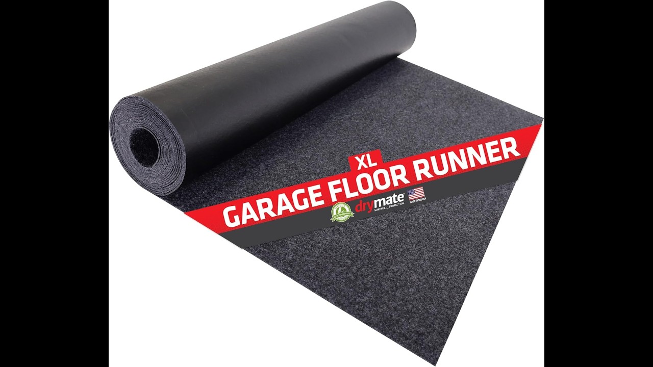 Charcoal Drymate Garage Floor Mat 18'x2.5' Review - Pros & Cons - Drymate Garage Floor Runner Mat