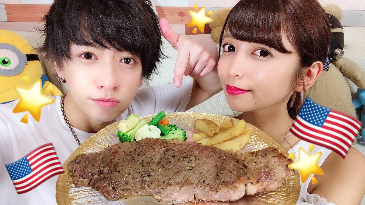 【最高級A5黒毛和牛】巨大厚切り❤︎ガーリックサーロインステーキ作って食べるよ！🇺🇸〜たっぷりニンニクが食欲をそそるんです〜【夜ごはん】