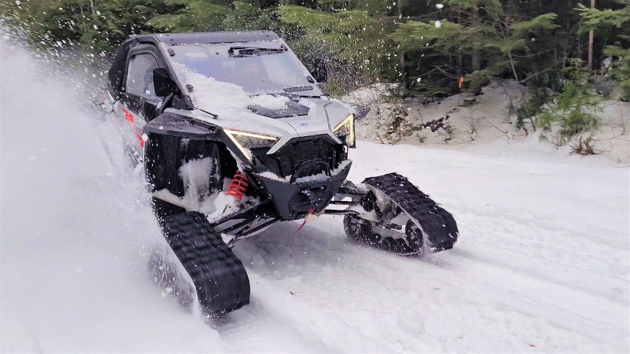 Ice Fishing Rip  \\  RZR Pro xp on tracks