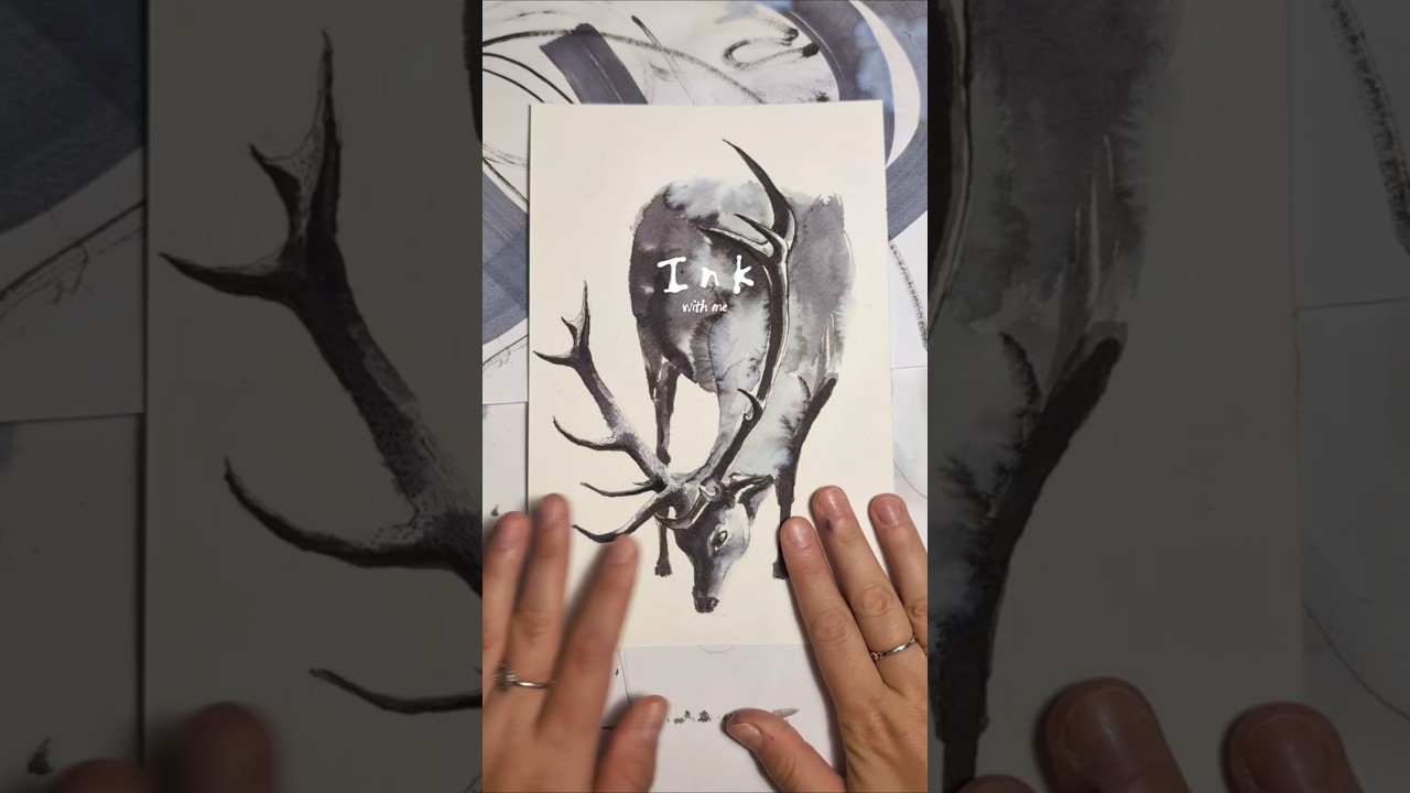 ink with me ✒️ #inktober #ink #art #arttutorial #timelapse