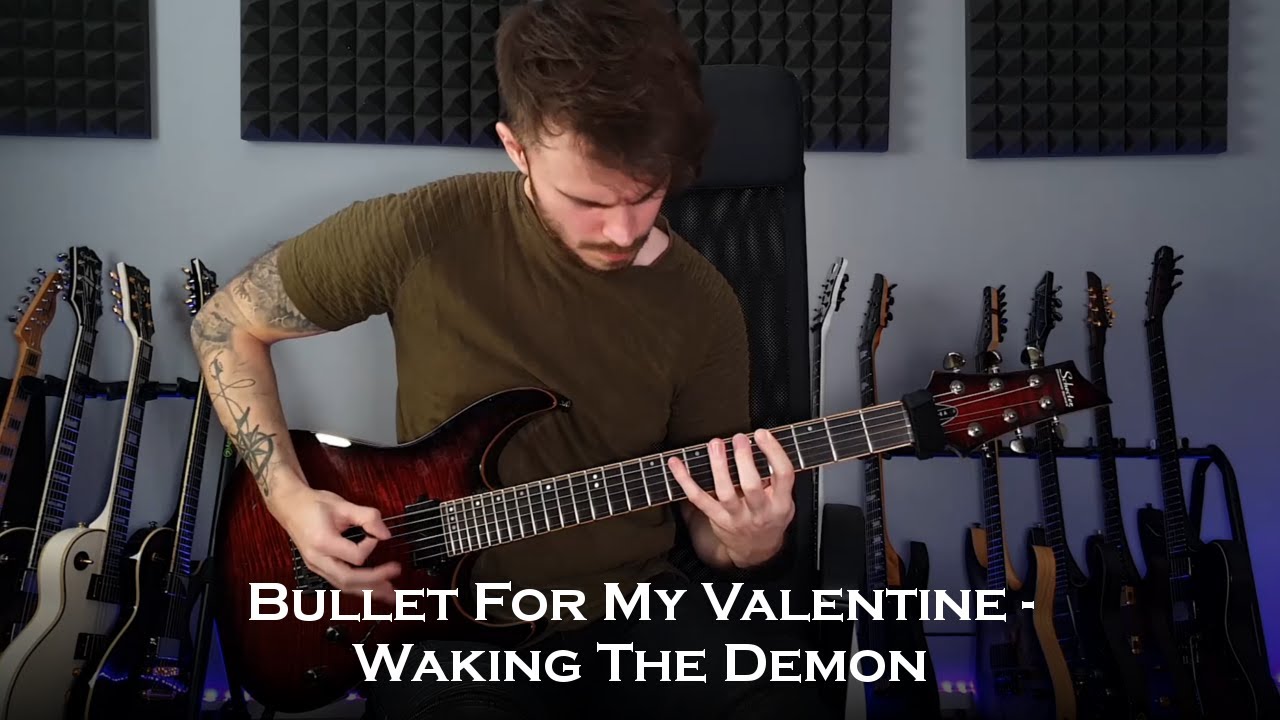 Bullet For My Valentine - Waking The Demon (Guitar Cover + Solo / One Take)