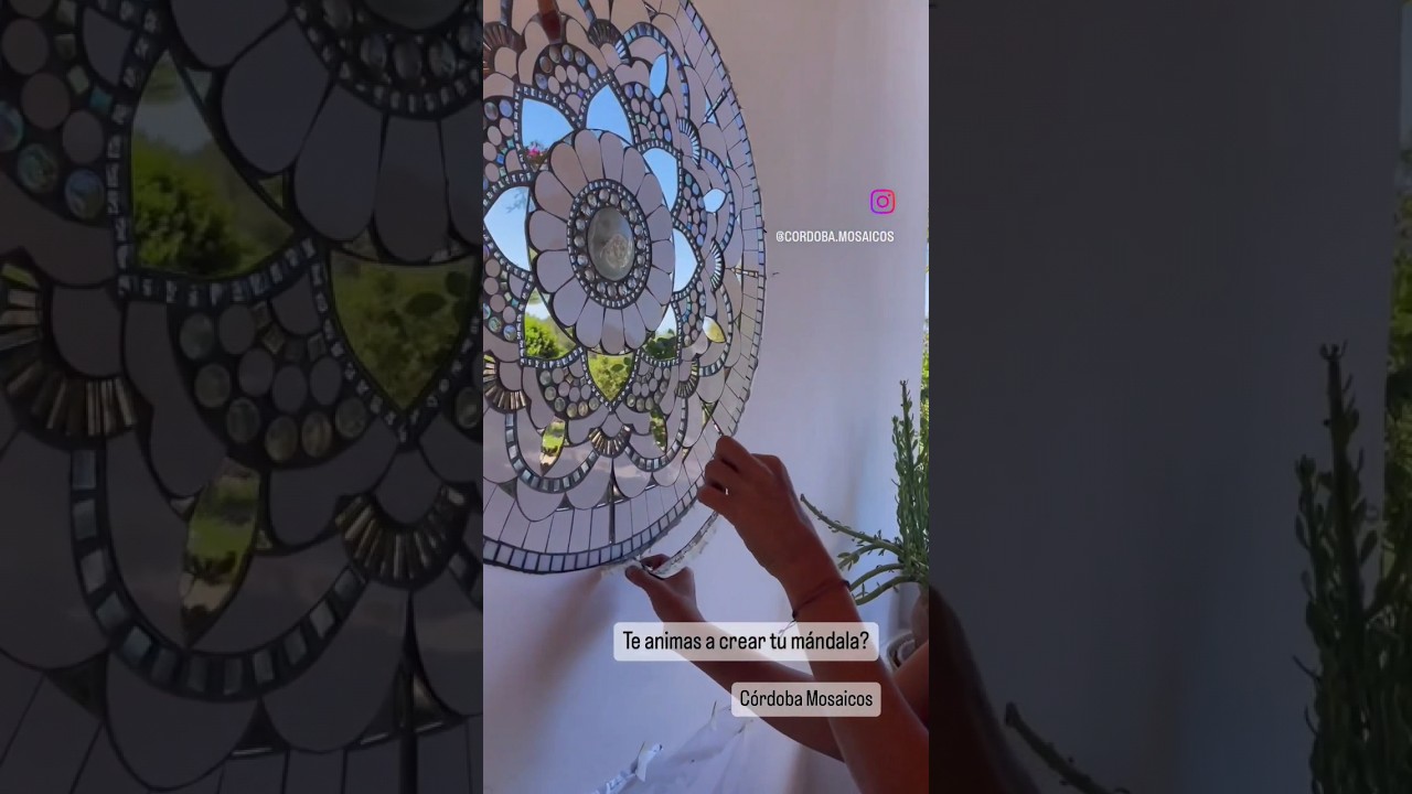 Hac&eacute; tu mandala en mosaico! Mosaiquismo Art&iacute;stico con azulejos, venecitas, espejos, gemas y m&aacute;s