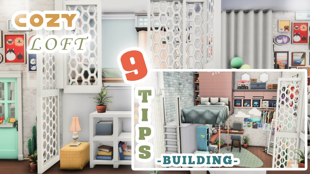 Уютный маленький лофт || The Sims 4 Ремонт квартиры + СОВЕТЫ И ПОДСКАЗКИ ПО СТРОИТЕЛЬСТВУ SIMS 4 🏡🔨