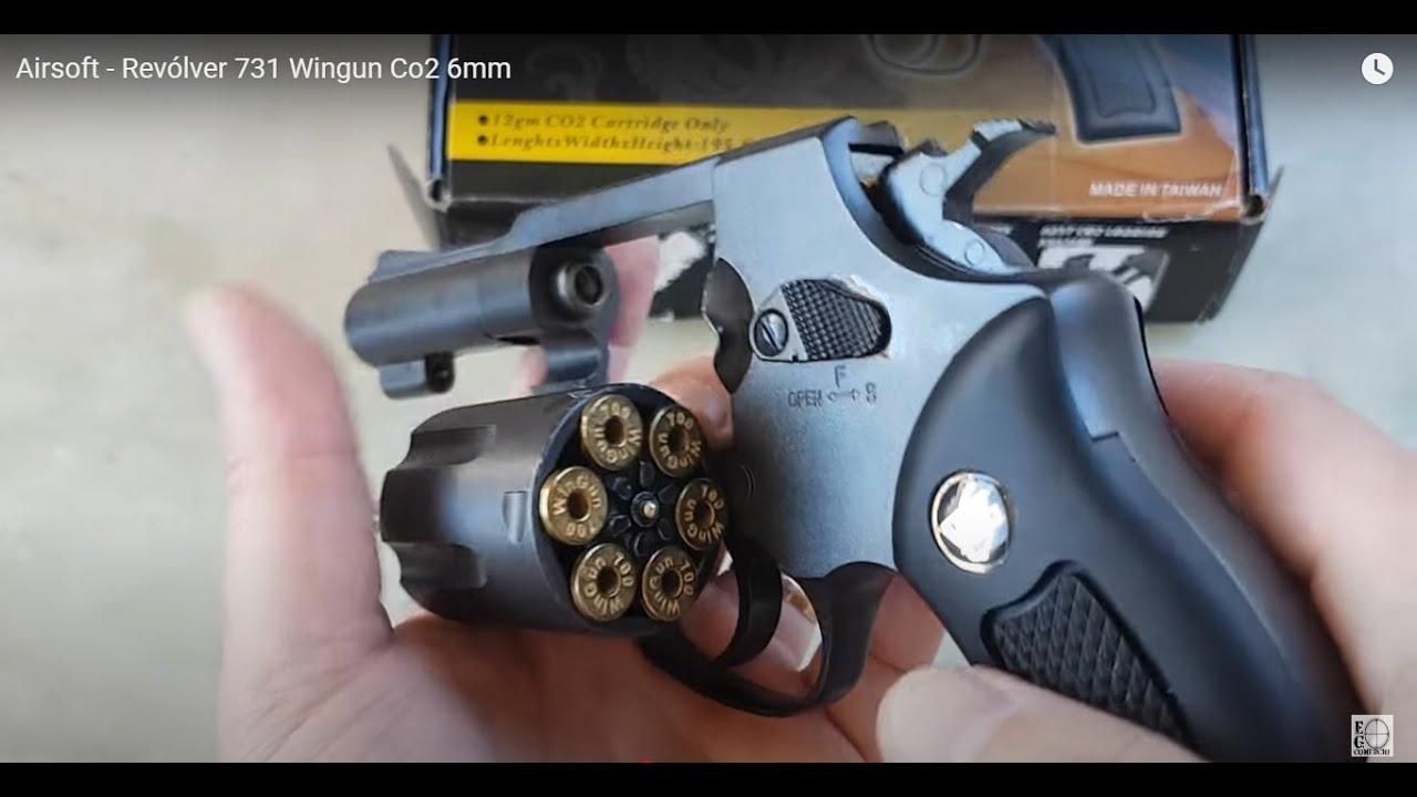 Airsoft - Revólver 731 Wingun Co2 6mm