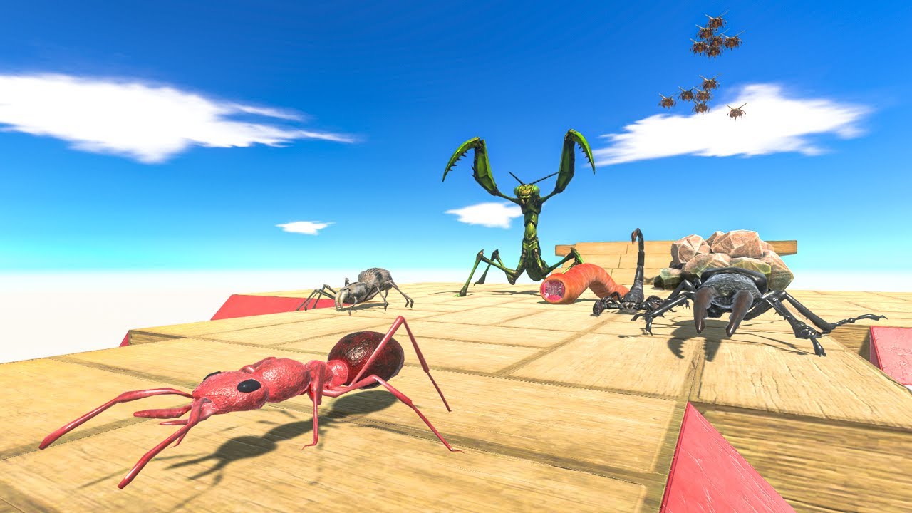 INVERTEBRATES NEIGHBORS attack MANTIS ARBS Animal Revolt Battle Simulator