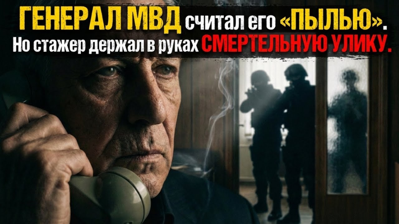 Генерал МВД считал стажера «пылью» — не зная, что парень держит в руках СМЕРТЕЛЬНУЮ улику
