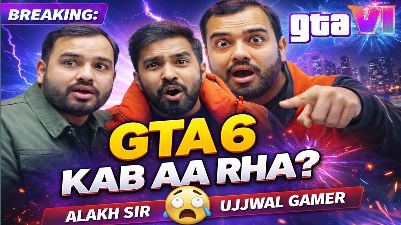 GTA 6 Kab Aa Raha Hai?|| Alakh Sir X Techno Gamerz Unexpected Collab|| Physics Wallah || Ujjwal ||