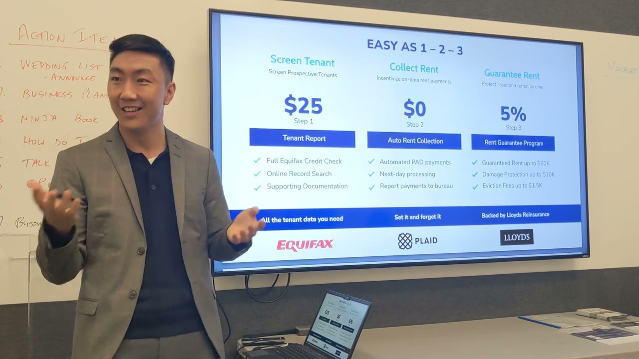 SingleKey's landlord solutions demo by Alex Lau from SingleKey, at #RealEstateTO