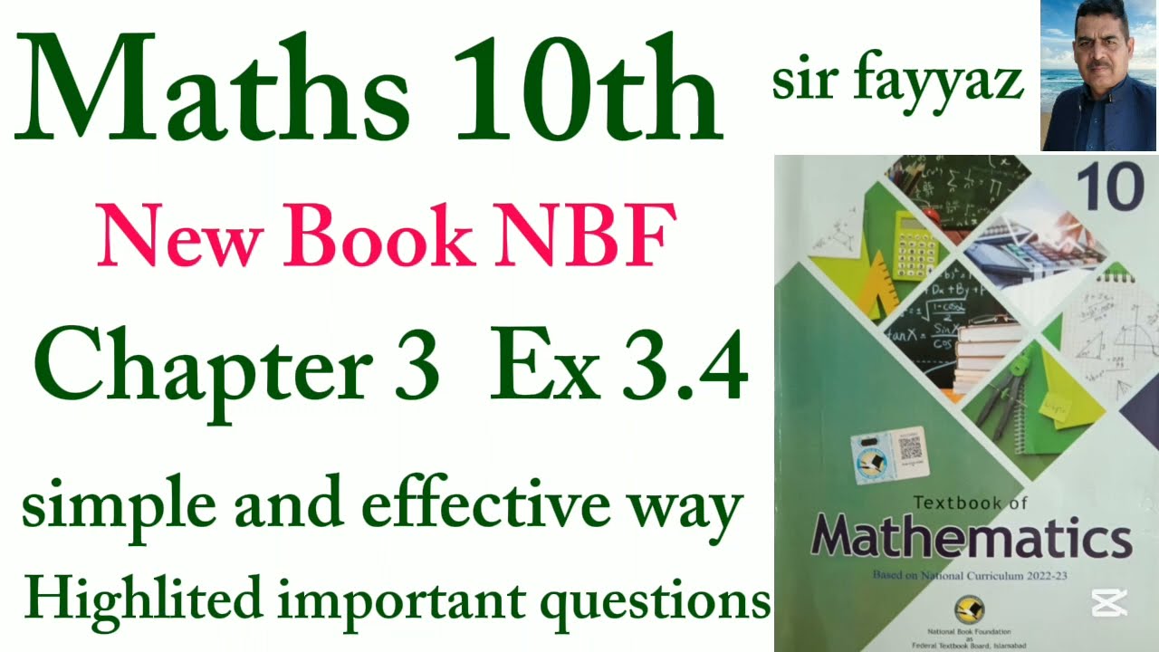 Maths class 10th | exercise 3.4 | NBF | new book | ex 3.4 | matrices and determinants | unit 3