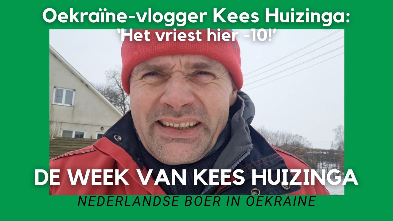 Oekraïne-vlogger Kees Huizinga: ‘Het vriest hier -10!’