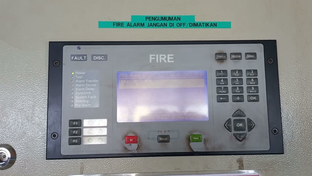 PENGETESAN FIRE ALARM DI KAPAL !!! HOW TO TEST FIRE ALARM DETECTION SYSTEM AT SHIP !!!