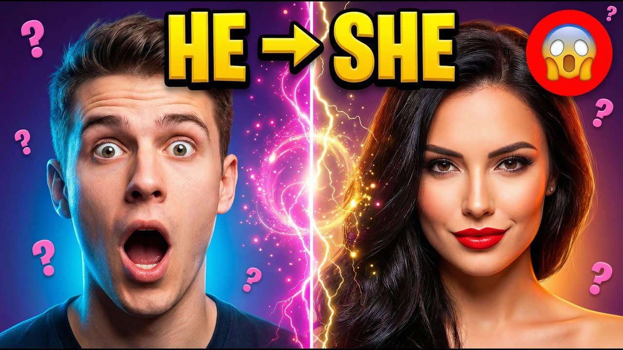 4 Ways to Become a Girl in 15 Seconds 💄✨ (MTF Transformation)
