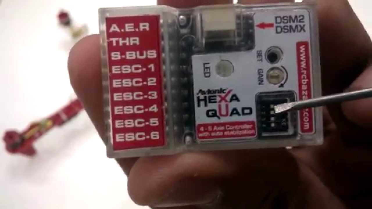 Avionic hexa quad controller set up