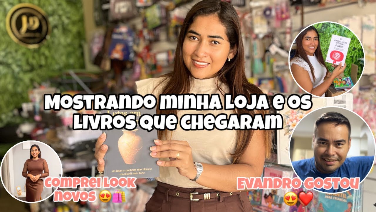 Vlog: Um dia na minha loja de papelaria + novidades/ comprei look novos 😍✨🛍️