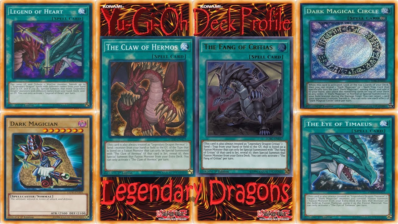 Yu-Gi-Oh Deck Profile June 2018 - Legendary Dragons! HUGE POWER!