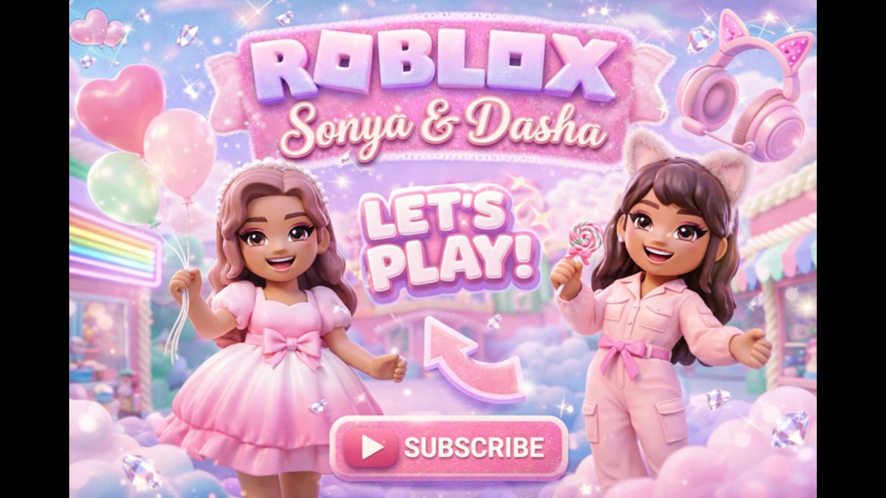 Get ready for fun Roblox gameplay with Sonya and Dasha!