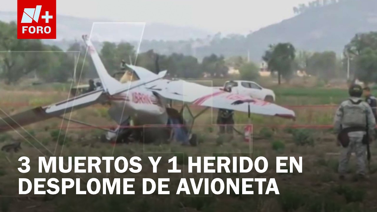 Desploma Avioneta en Huejotzingo, Puebla; Identifican a V&iacute;ctimas