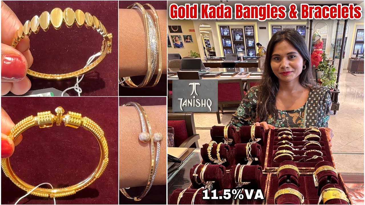 Tanishq Single Kada Bangle & Bracelet Designs 7Gm Starts😍| Gold Single Kada Bangle Designs Price|