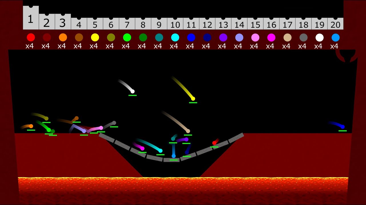 The Lava 2 - Marble Race in Algodoo