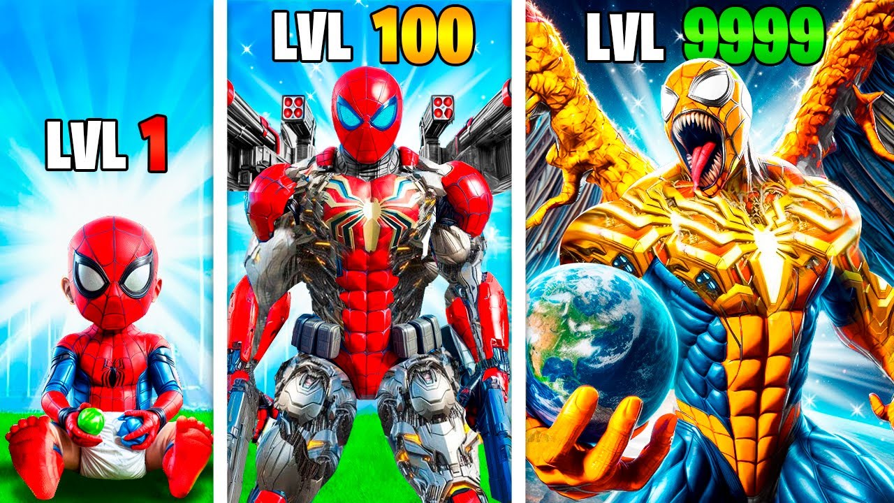 Spiderman od poziomu 1 do 1000 w GTA 5