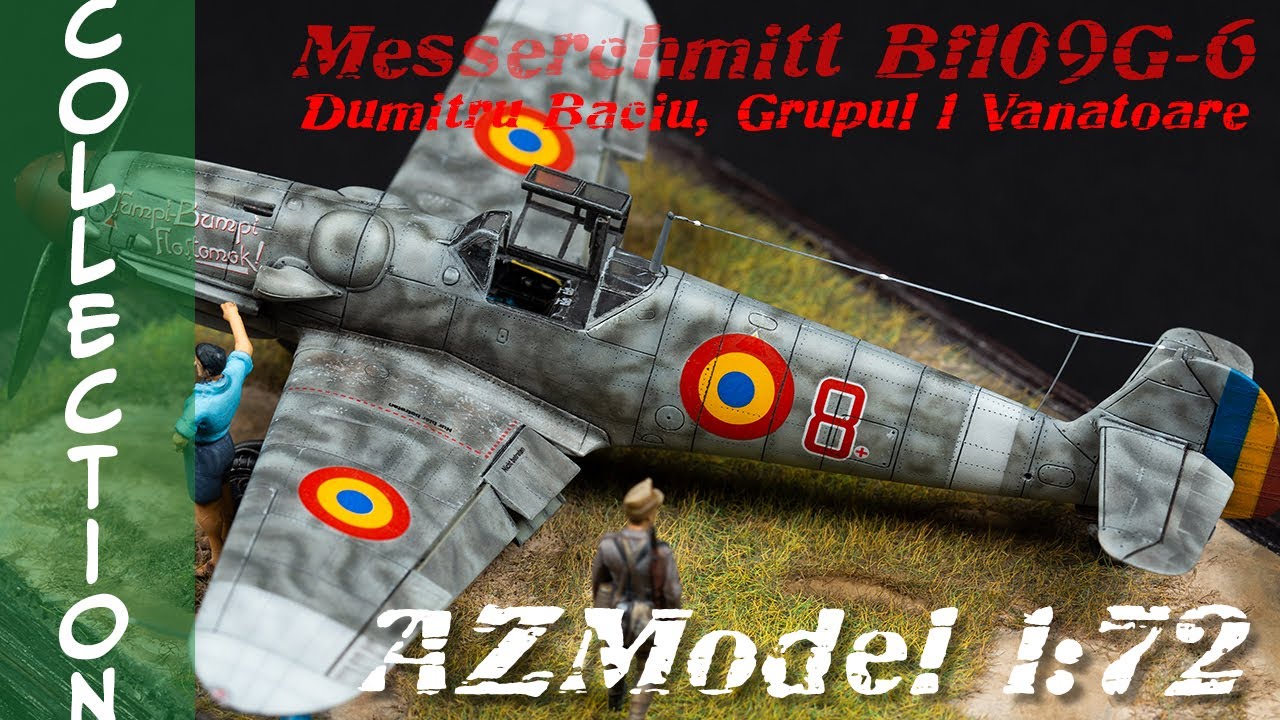 AZ Model 1:72 Romanian Messerschmitt Bf 109G-6 Dumitru Baciu 
