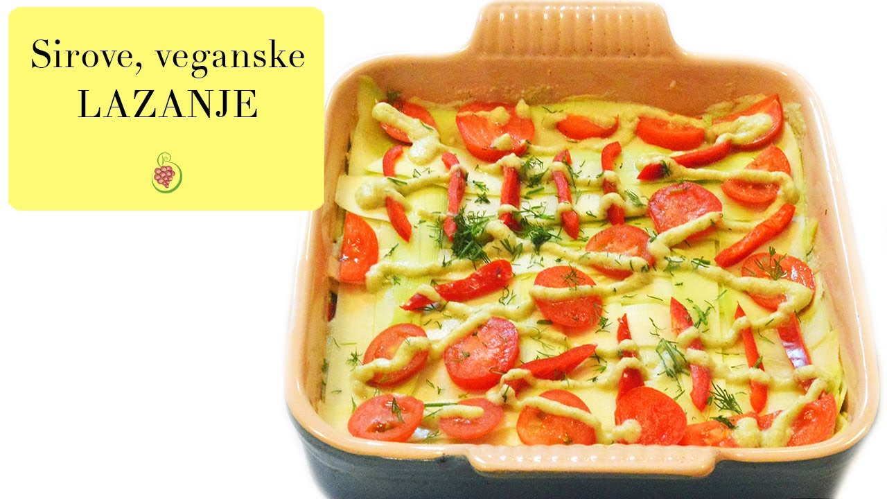 Sirove veganske lazanje