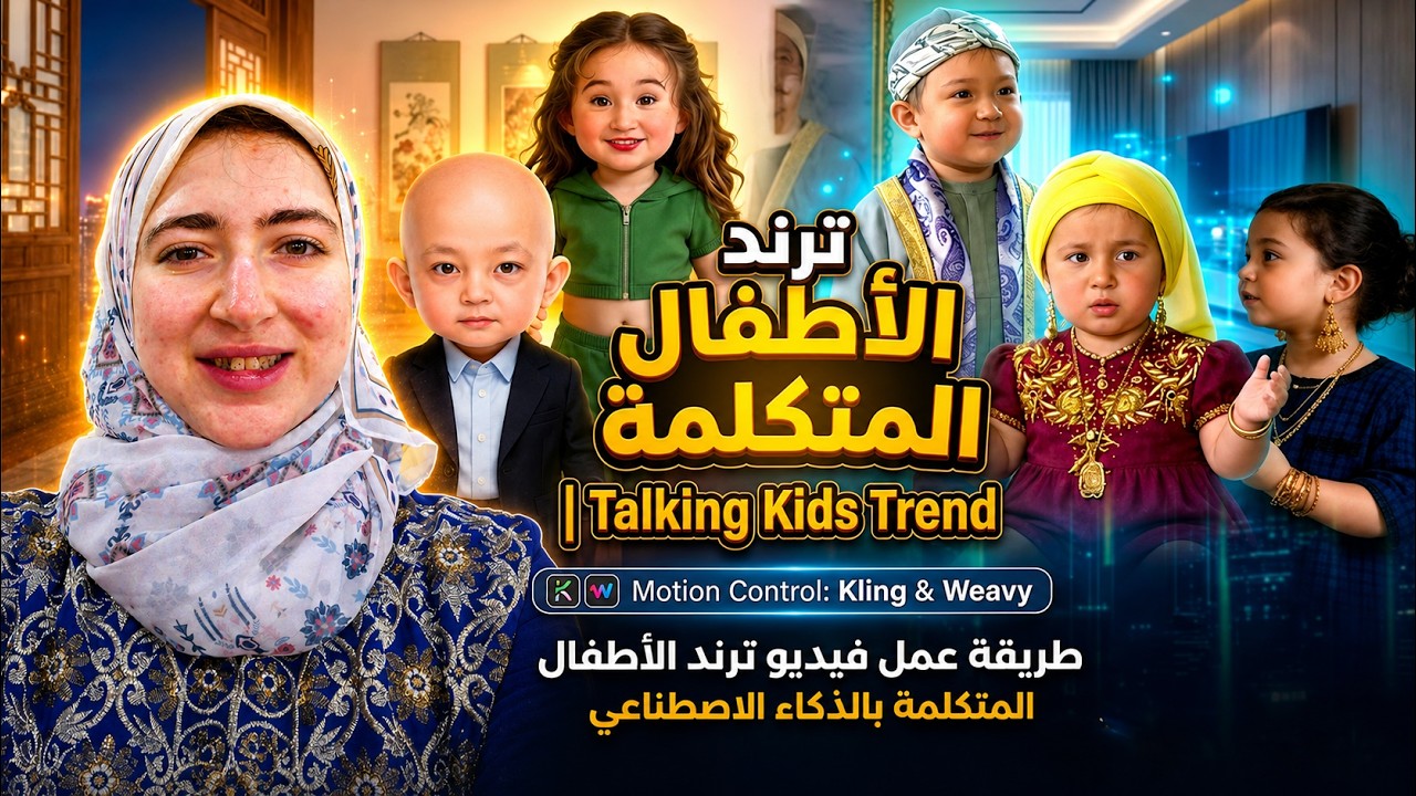 الترند اللي مكسّر السوشيال 😱 البيبي المتكلم بالذكاء الاصطناعي خطوة بخطوة