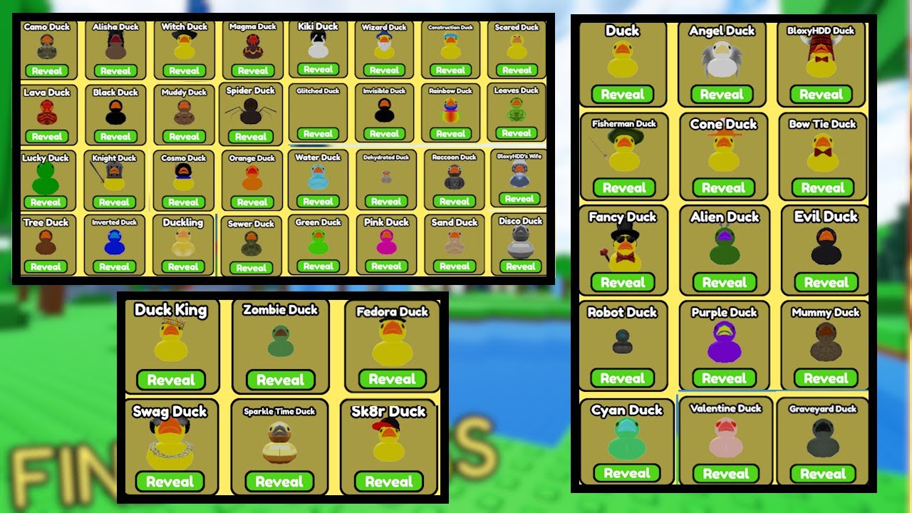 How to get ALL 53 DUCKS! KiKi, Alisha, Fancy, Rainbow, Tree, Leaves... - Roblox - Find the Ducks!