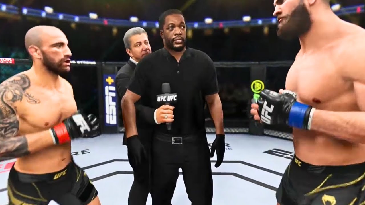 Alexander Volkanovski vs Jiri Prochazka FULL FIGHT | UFC 4 AI Simulation Gameplay (CPU vs CPU)