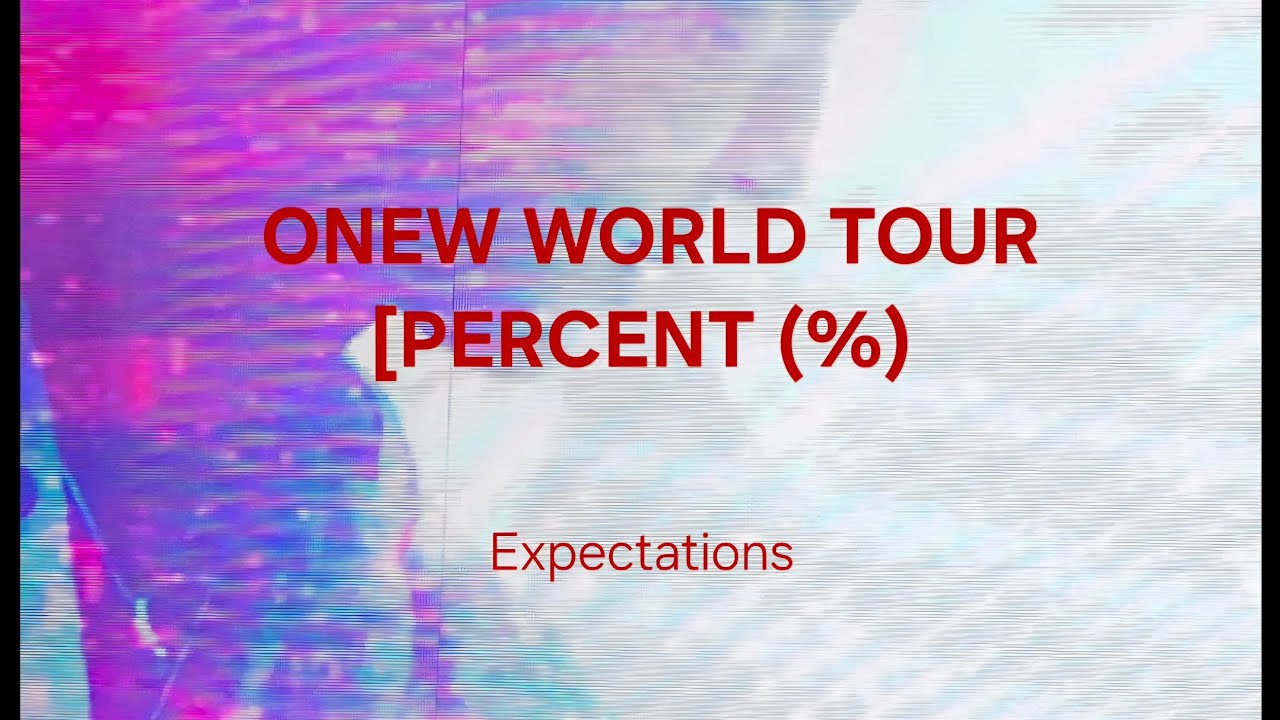 2026 0201 ONEW WORLD TOUR [PERCENT (%) 앙콘 온유 Expectations 직캠