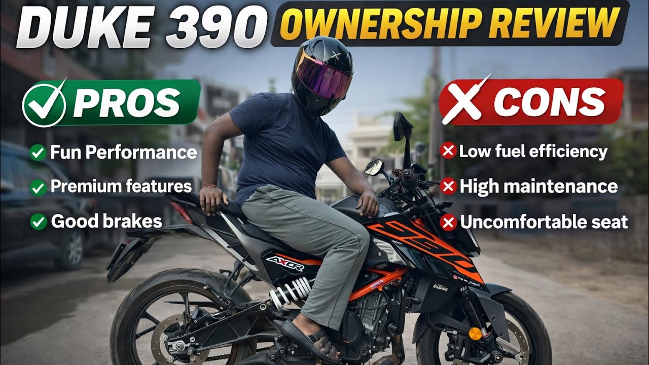“KTM Duke 390 Ownership Review – Asli Sach | Pros & Cons After Real Use 😶🔥” @ParasrajputFZ4 