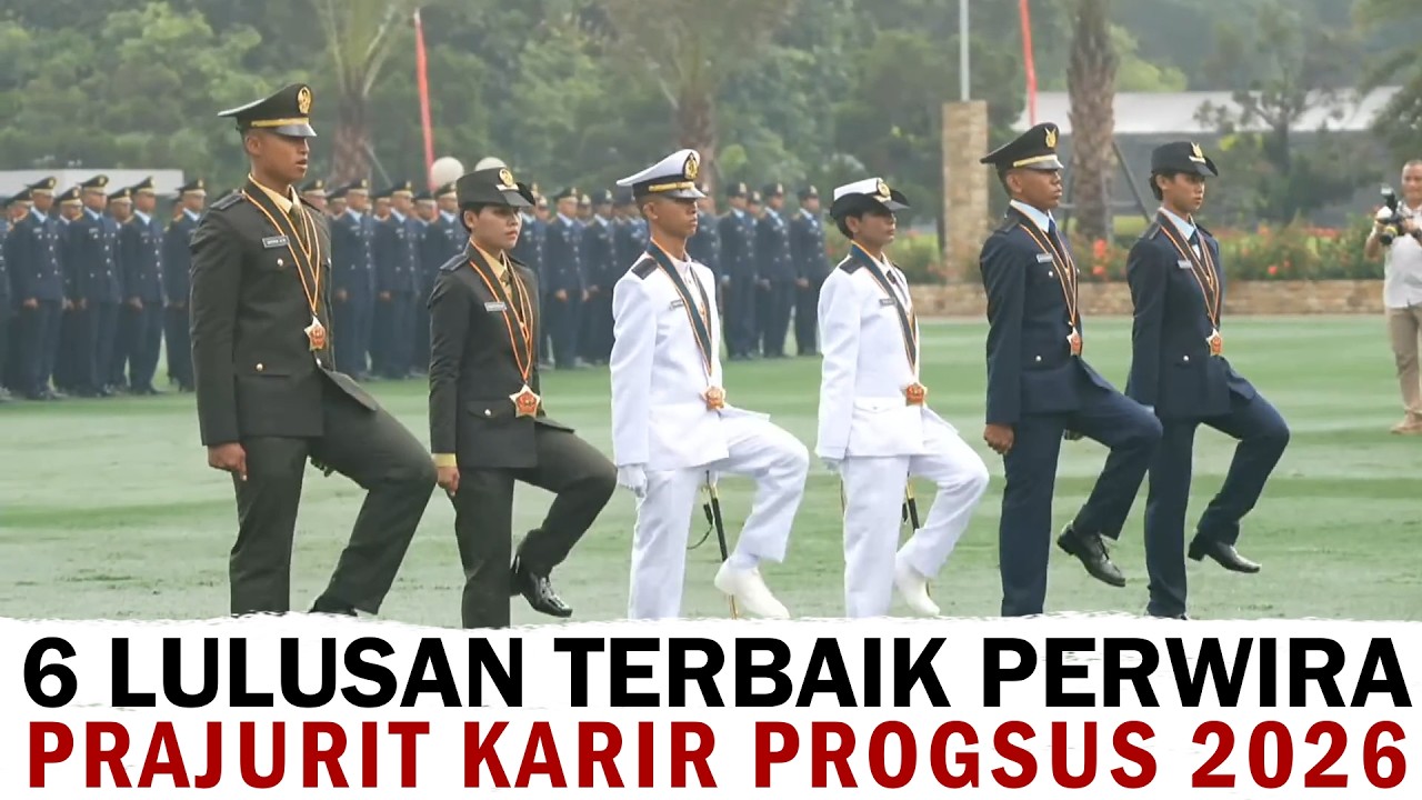 inilah 6 Lulusan Terbaik, Panglima Resmi TNI Lantik 260 Perwira Prajurit Karier Progsus TA 2026,