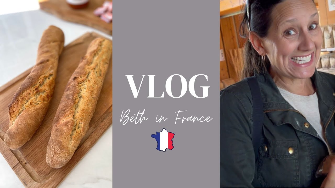 Let's Make French Baguettes with Local Flour! (BETH IN FRANCE)🇫🇷