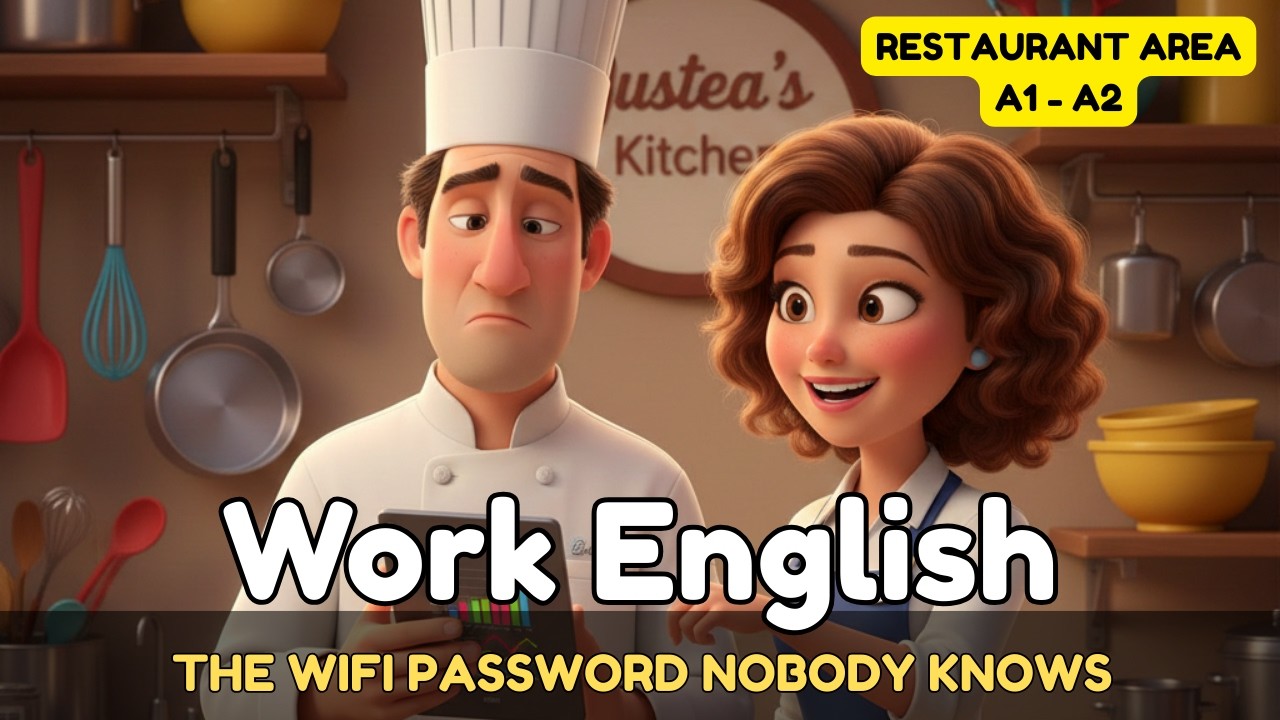 Пароль от Wi-Fi, который никто не знает. Изучение ресторанного английского | A1-A2. История для р...
