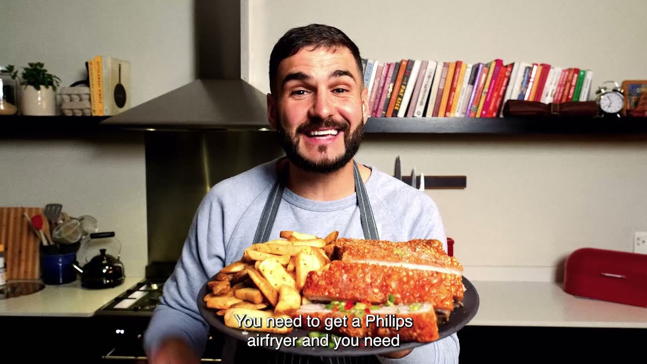 AirFryer Recipe 1: Pork Belly & McCain Oven Chips