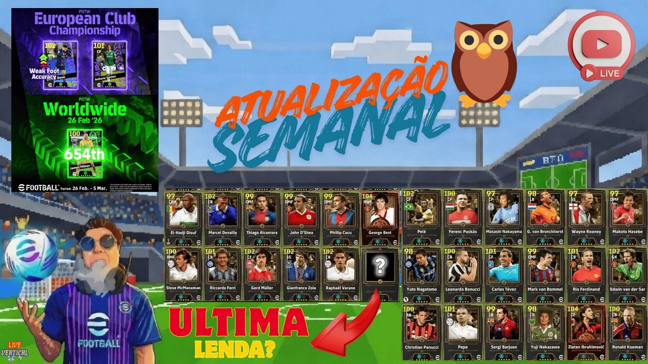 EFOOTBALL ESPERADO UMA NOVA LENDA E TODAS NOVIDADES DA ATUALIZAÇÃO SEMANAL  🃏🃏🃏