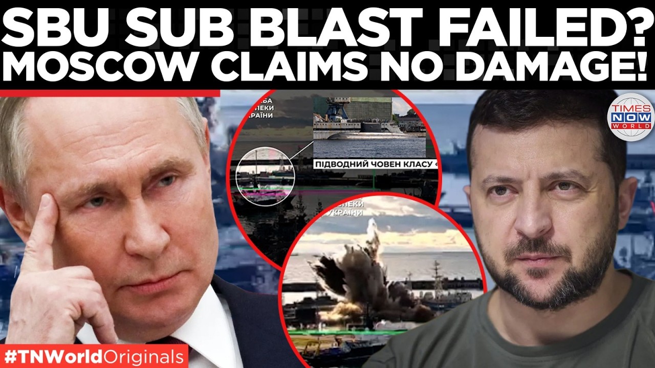 EXPLOSION FOR CAMERAS? Moscow Rejects Kyiv&rsquo;s Submarine Strike Claim says No Damage | Times Now World