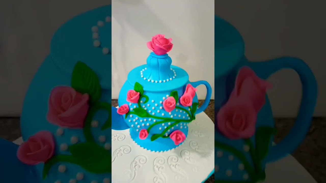 Good morning 🌄 Kettle Design Cake #shorts #design #love
