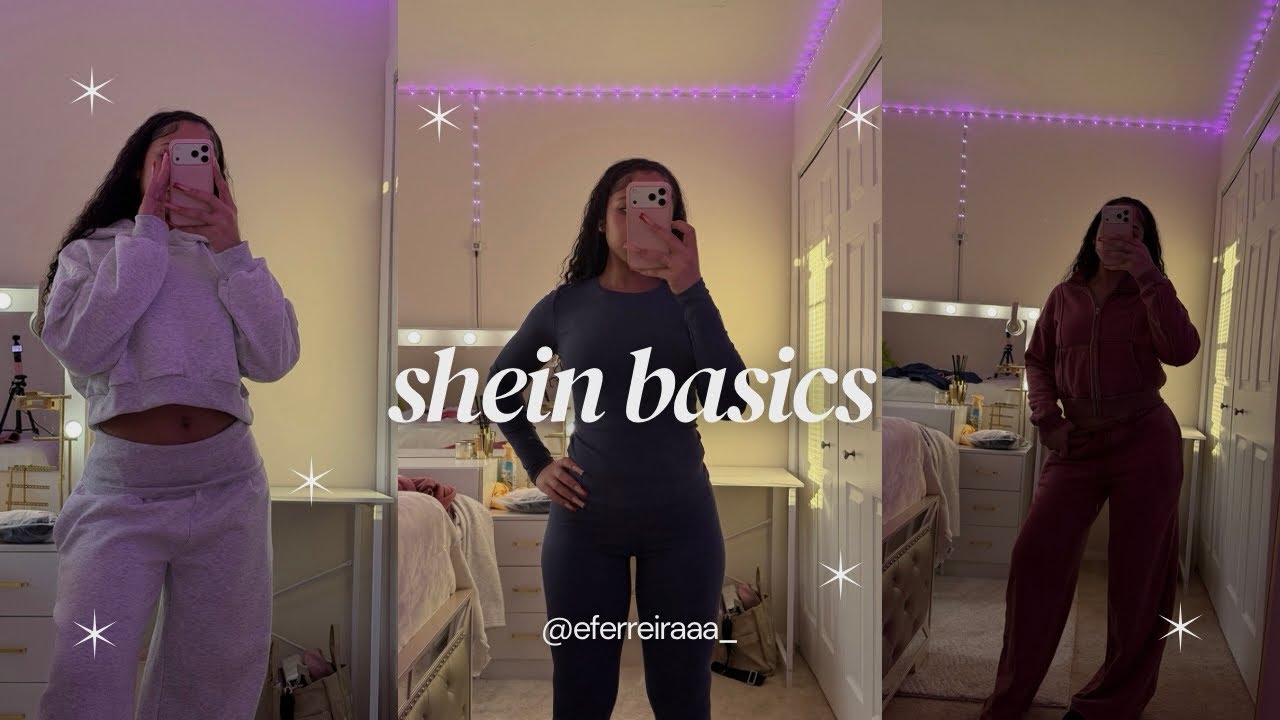 SHEIN basics clothing haul 🛍️🎥