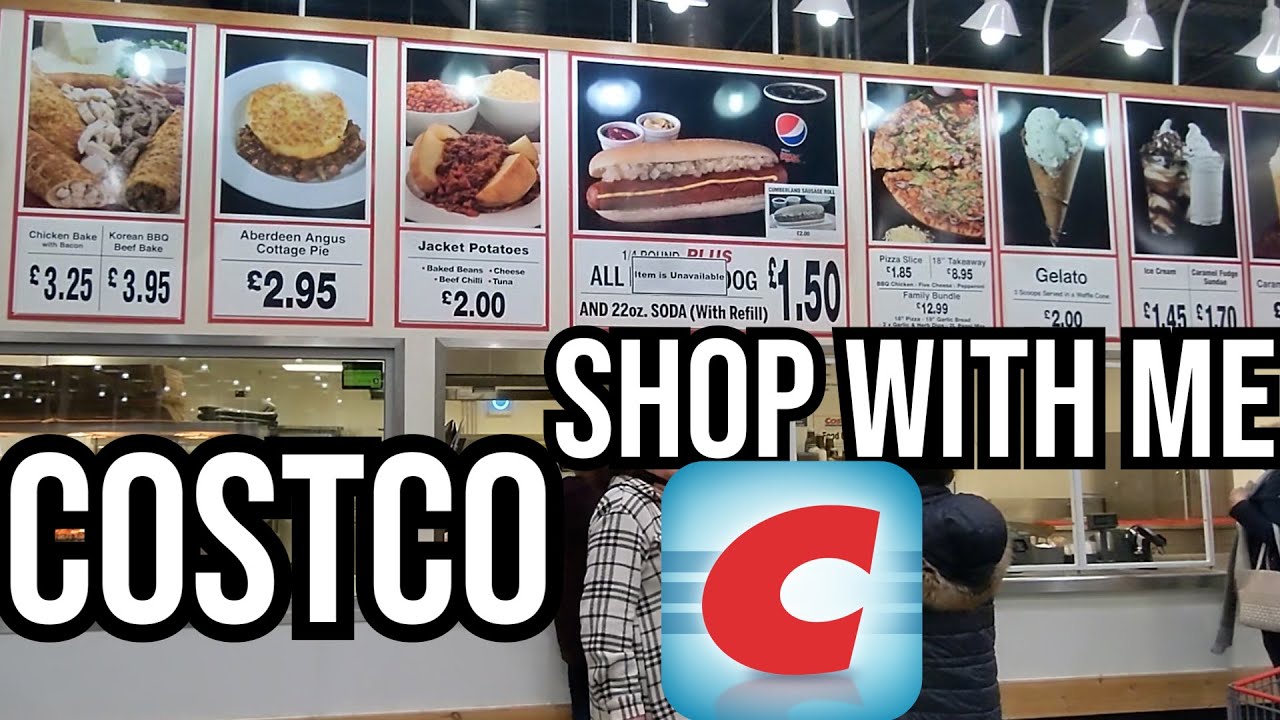 U.K. COSTCO | Costco Food Court | Shop With Me |