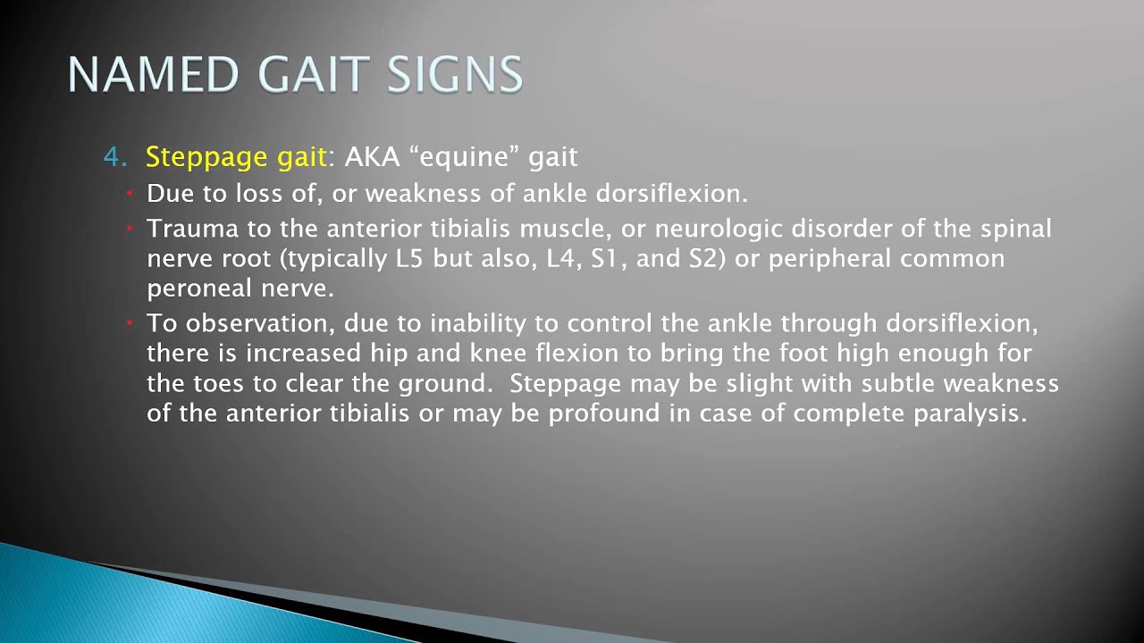 Named  Gait Signs Perry J. Carpenter DC QME, www.ezqmeceu.com
