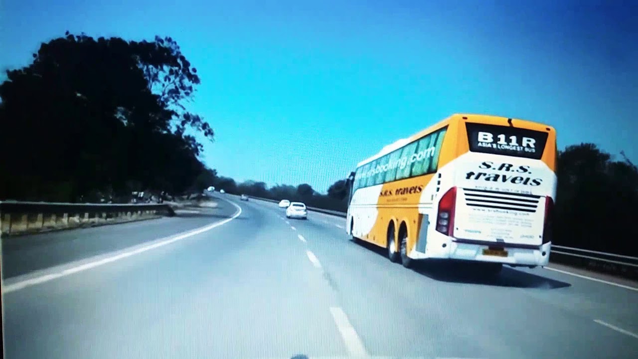 Chasing SRS VOLVO BUS B11R on Pune Mumbai Expressway!!!!!