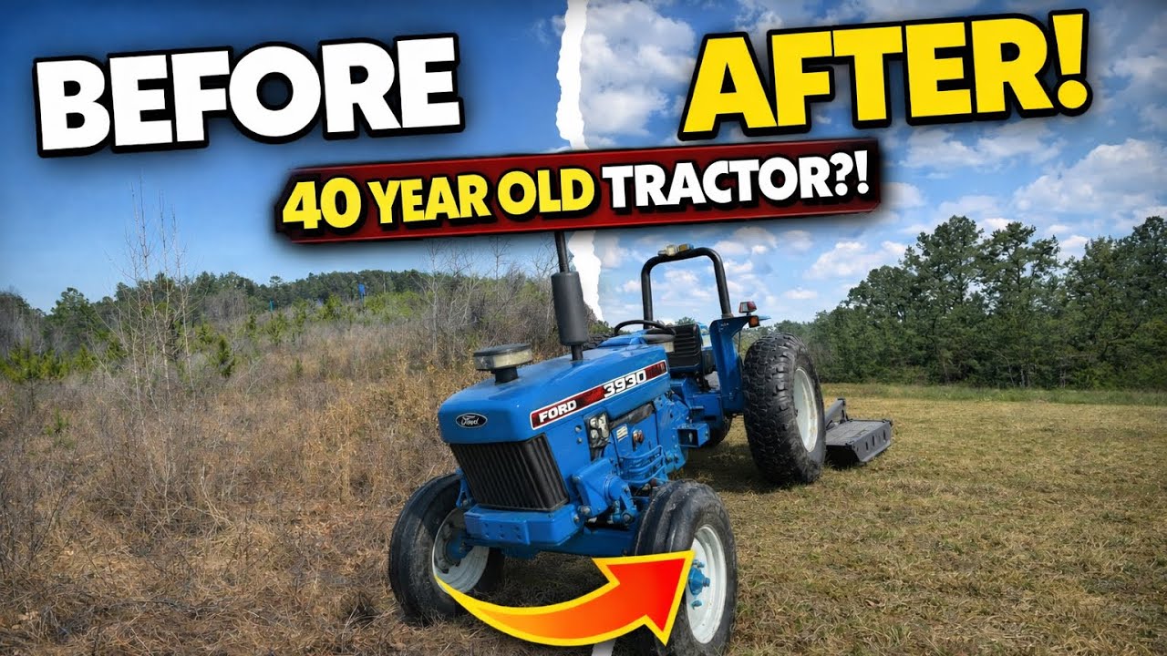 I Cleared This Land With a 40-Year-Old Tractor… UNREAL Results