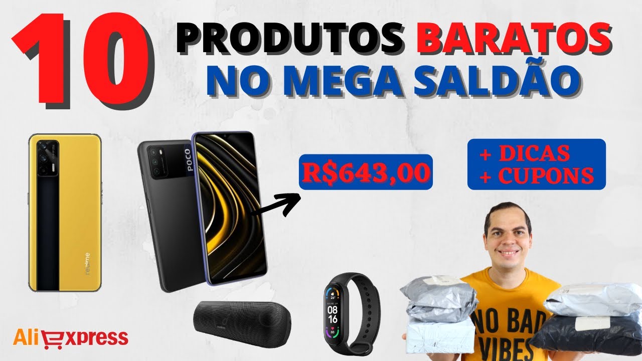 10 PRODUTOS BARATOS PARA COMPRAR NO MEGA SALDÃO ALIEXPRESS + DICAS PARA ECONOMIZAR COM CUPONS