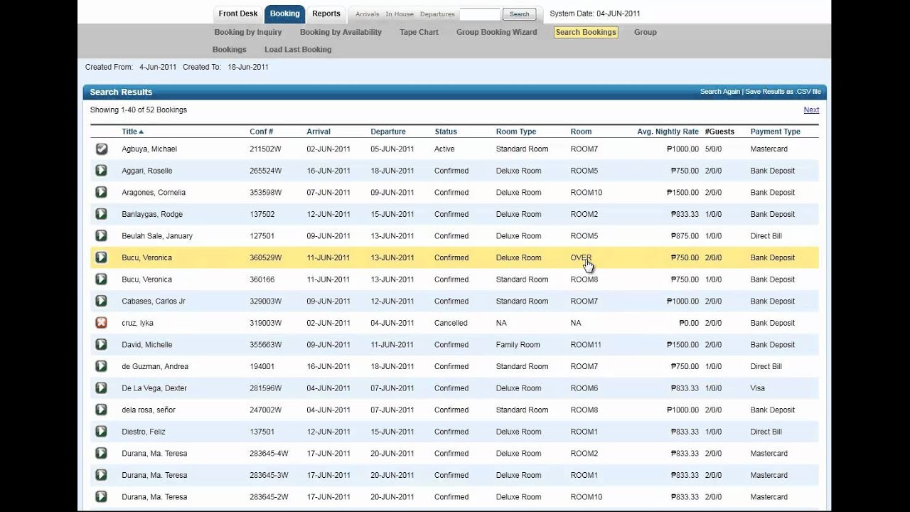 Overbooked Guests and Unassigned Rooms - Manage My Hotels