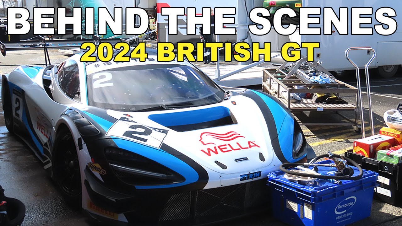 BEHIND THE SCENES of the 2024 British GT cars | Oulton Park Circuit